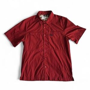 Helly Hansen Men’s Button Up Outdoor Work Shirt Red